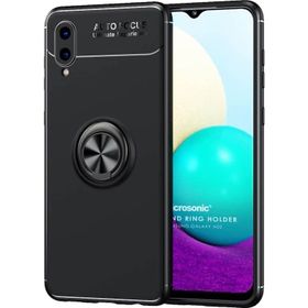 Microsonic Samsung Galaxy A02 Kickstand Ring Holder Lacivert Kılıf
