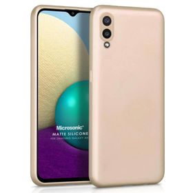 Microsonic Samsung Galaxy A02 Matte Silicone Gold Kılıf