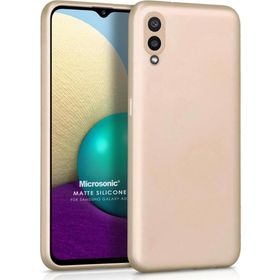 Microsonic Samsung Galaxy A02 Matte Silicone Gold Kılıf