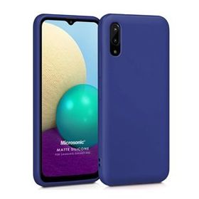 Microsonic Samsung Galaxy A02 Matte Silicone Lacivert Kılıf