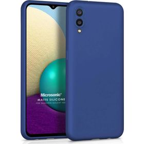 Microsonic Samsung Galaxy A02 Matte Silicone Lacivert Kılıf
