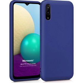 Microsonic Samsung Galaxy A02 Matte Silicone Lacivert Kılıf