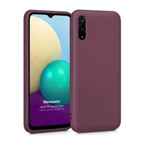 Microsonic Samsung Galaxy A02 Matte Silicone Mor Kılıf