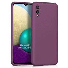 Microsonic Samsung Galaxy A02 Matte Silicone Mor Kılıf