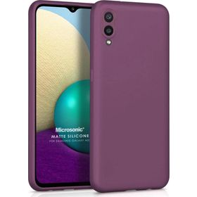 Microsonic Samsung Galaxy A02 Matte Silicone Mor Kılıf