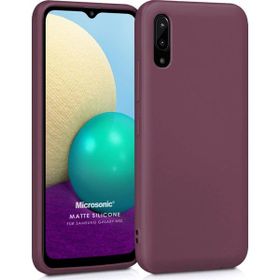 Microsonic Samsung Galaxy A02 Matte Silicone Mor Kılıf
