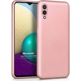 Microsonic Samsung Galaxy A02 Matte Silicone Rose Gold Kılıf