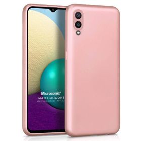 Microsonic Samsung Galaxy A02 Matte Silicone Rose Gold Kılıf