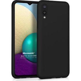 Microsonic Samsung Galaxy A02 Matte Silicone Siyah Kılıf