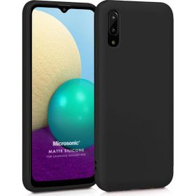 Microsonic Samsung Galaxy A02 Matte Silicone Siyah Kılıf