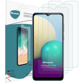 Microsonic Samsung Galaxy A02 Screen Protector Nano Glass 3 Adet Cam Ekran Koruyucu
