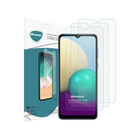Microsonic Samsung Galaxy A02 Screen Protector Nano Glass 3 Adet Cam Ekran Koruyucu