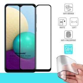 Microsonic Samsung Galaxy A02 Seramik Matte Flexible Siyah Ekran Koruyucu