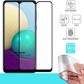 Microsonic Samsung Galaxy A02 Seramik Matte Flexible Siyah Ekran Koruyucu