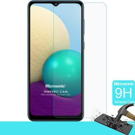 Microsonic Samsung Galaxy A02 Tempered Glass Cam Ekran Koruyucu
