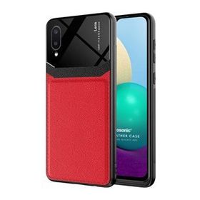 Microsonic Samsung Galaxy A02 Uniq Leather Kırmızı Kılıf