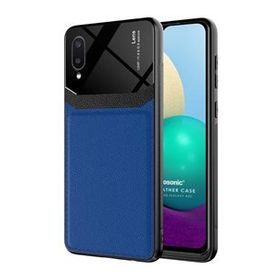 Microsonic Samsung Galaxy A02 Uniq Leather Lacivert Kılıf