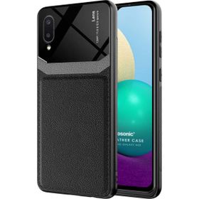 Microsonic Samsung Galaxy A02 Uniq Leather Siyah Kılıf