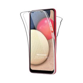 Microsonic Samsung Galaxy A02S 6 Tarafı Tam Full Koruma 360 Clear Soft Şeffaf Kılıf