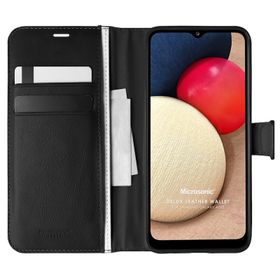 Microsonic Samsung Galaxy A02S Delux Leather Wallet Kırmızı Kılıf