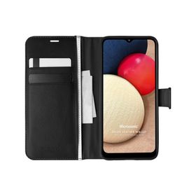 Microsonic Samsung Galaxy A02S Delux Leather Wallet Kırmızı Kılıf