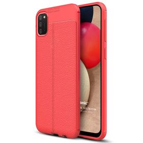 Microsonic Samsung Galaxy A02S Deri Dokulu Silikon Lacivert Kılıf