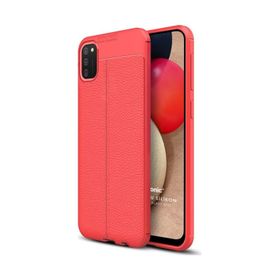Microsonic Samsung Galaxy A02S Deri Dokulu Silikon Lacivert Kılıf