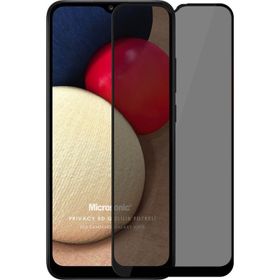 Microsonic Samsung Galaxy A02S Privacy 5D Gizlilik Filtreli Siyah Cam Ekran Koruyucu