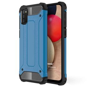 Microsonic Samsung Galaxy A02S Rugged Armor Mavi Kılıf