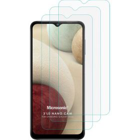 Microsonic Samsung Galaxy A02S Screen Protector Nano Glass 3 Adet Cam Ekran Koruyucu