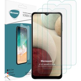 Microsonic Samsung Galaxy A02S Screen Protector Nano Glass 3 Adet Cam Ekran Koruyucu