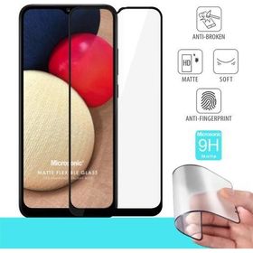 Microsonic Samsung Galaxy A02S Seramik Matte Flexible Siyah Ekran Koruyucu