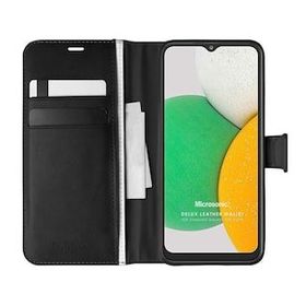 Microsonic Samsung Galaxy A03 Delux Leather Wallet Siyah Kılıf