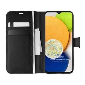 Microsonic Samsung Galaxy A03 Delux Leather Wallet Siyah Kılıf