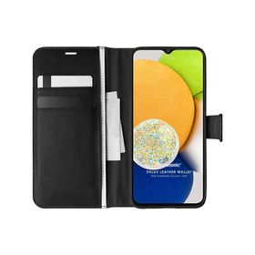 Microsonic Samsung Galaxy A03 Delux Leather Wallet Siyah Kılıf
