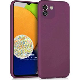 Microsonic Samsung Galaxy A03 Matte Silicone Mor Kılıf