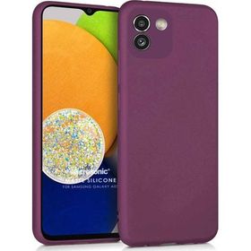 Microsonic Samsung Galaxy A03 Matte Silicone Mor Kılıf