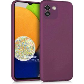 Microsonic Samsung Galaxy A03 Matte Silicone Mor Kılıf