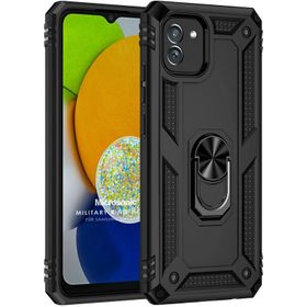 Microsonic Samsung Galaxy A03 Military Ring Holder Cep Telefonu Kılıfı