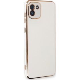 Microsonic Samsung Galaxy A03 Olive Plated Beyaz Kılıf