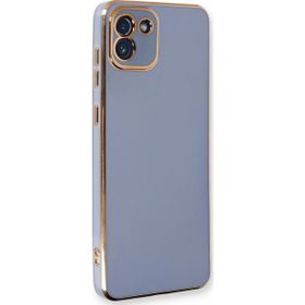 Microsonic Samsung Galaxy A03 Olive Plated Lavanta Grisi Kılıf