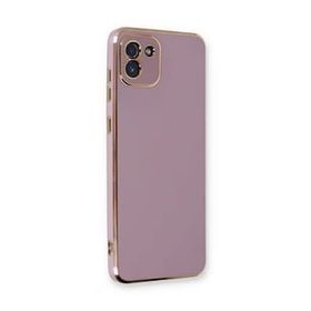 Microsonic Samsung Galaxy A03 Olive Plated Lila Kılıf