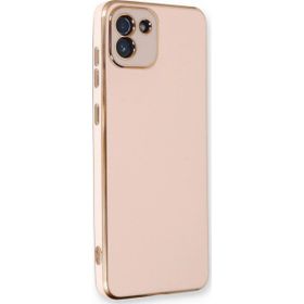 Microsonic Samsung Galaxy A03 Olive Plated Pembe Kılıf