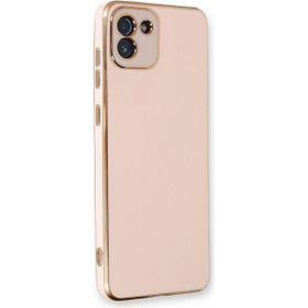 Microsonic Samsung Galaxy A03 Olive Plated Pembe Kılıf