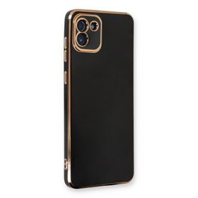 Microsonic Samsung Galaxy A03 Olive Plated Siyah Kılıf
