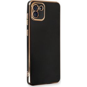 Microsonic Samsung Galaxy A03 Olive Plated Siyah Kılıf