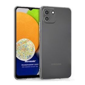 Microsonic Samsung Galaxy A03 Transparent Soft Şeffaf Cep Telefonu Kılıfı