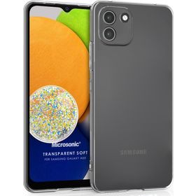 Microsonic Samsung Galaxy A03 Transparent Soft Şeffaf Cep Telefonu Kılıfı