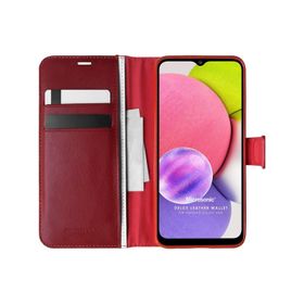 Microsonic Samsung Galaxy A03S Delux Leather Wallet Cep Telefonu Kılıfı