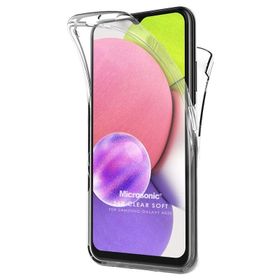 Microsonic Samsung Galaxy A03S Full Koruma 360 Clear Şeffaf Cep Telefonu Kılıfı